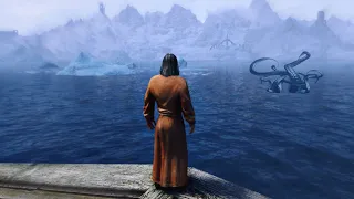 Wasn't expecting to find a Lovecraftian being under Skyrim oceans