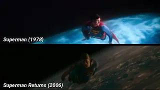 Superman 80th Anniversary Flying Ending Scene Comparison (1978) and (2006)