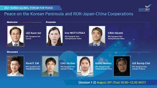 S1-2 Peace on the Korean Peninsula and ROK-Japan-China Cooperations