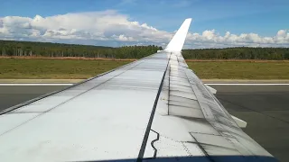 Взлёт из Красноярска Boeing 737-800