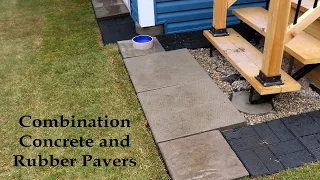 How to install Concrete and Rubber Pavers to Spice up the Yard