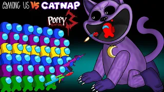 어몽어스 VS catnap in Poppy Playtime chapter 3 - 땅콩peanut among us animation