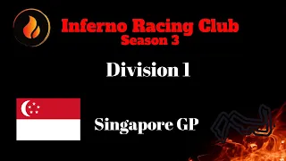 IRC Division 1 -  F1 2019 - Singapore GP - F1 - E-Sports - Live!