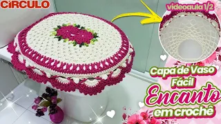 Easy Crochet Charm Vase Cover 1/2