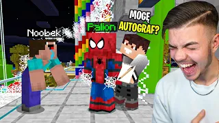 JESTEM SPIDERMAN TROLL NA NOOBKU w Minecraft! (WOJAN TO PSYCHOFAN)