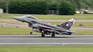 RIAT 2019 Tuesday arrivals & departures F-18 F-16 F-15 Eurofighter KC-10 Tornado IL-76 and many more