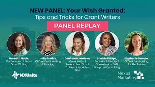 [Panel Replay] Career Possibilities for Grant Writers with Dream Team  Industry Leaders 🤩
