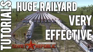 How to make a Huge Railyard | Tutorial | Workers & Resources: Soviet Republic