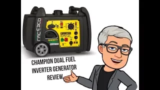 Review of Champion 3400 Watt Dual Fuel Inverter Generator with Electric Start
