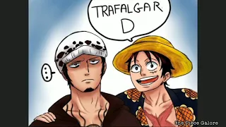 Luffy and Law comics || meeting with ASL
