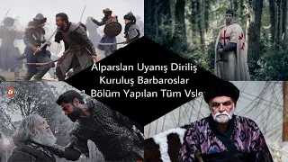 Alparslan Uyanış Diriliş Kuruluş Barbaroslar 1. Bölüm Yapılan Tüm Vsler