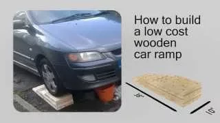 How to build a Low Cost DIY Wooden Car Ramp - Plans