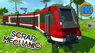 🔨 САМОДЕЛЬНЫЙ СУПЕР ЭЛЕКТРОПОЕЗД ЕДЕТ ПО ЖЕЛЕЗНОЙ ДОРОГЕ 🚋 Scrap Mechanic 🔨 СКРАП МЕХАНИК 🔔.mp4