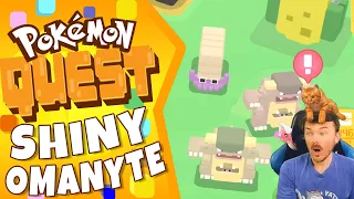 SHINY OMANYTE AND SHINY KANGASKHAN! Shiny Living Dex Challenge in Pokemon Quest