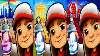 Subway Surfers New York 2023 vs Subway Surfers Greece vs Subway Surfers Luoyang Gameplay HD