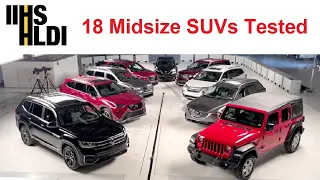 18 Midsize SUVs Crash Test by IIHS. Here are the results of the SIDE IMPACT SAFETY TEST.