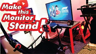 Sim Racing Monitor Stand - pvc pipe project idea - budget monitor stand