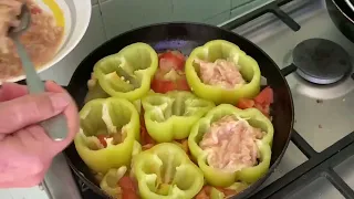 Перец с мясом теперь готовлю так. ну очень вкусно и быстро