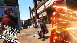 THE FLASH and Kid Flash VS Azrael! (GTA 5 Flash Mod)