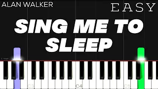 Alan Walker - Sing Me To Sleep | EASY Piano Tutorial