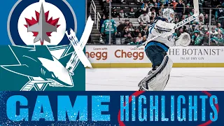 San Jose Sharks vs. Winnipeg Jets - Game Highlights