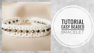 #МК - Легкий браслет из бисера и бусин | Easy beaded bracelet