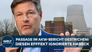 LÜCKE IM AKW-BERICHT: Passage gestrichen! Diesen positiven Effekt der Atomkraft ignorierte Habeck