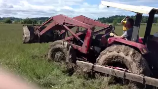 Tractor stuck in mud solution