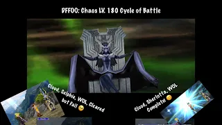 DFFOO Chaos LV 180 Cycle of Battle Cloud Sherlotta and WOL So Much HP!