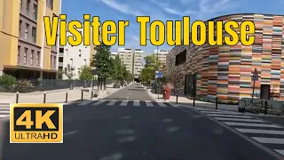 Visiter Toulouse - 4k - Driving- French region