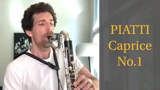 Extract from Piatti Caprice n°1 | Nicolas Baldeyrou on bass clarinet