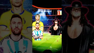 Ronaldo & Messi VS WWE Championship 🔥🤯 (John Cena, Undertaker, The Rock, Roman Reigns) 😈🥵