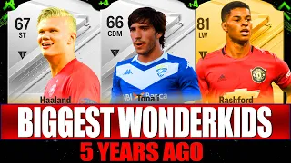 😱BIGGEST WONDERKIDS 5 YEARS AGO🥹💥 FT. HAALAND, TONALI?!