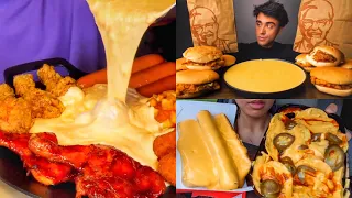 ASMR Best *Cheesy & Saucy* Fast Food Mukbang Compilation | Satisfying *Big Bites*