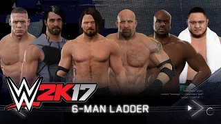 WWE 2K17 - These Wrestlers Are Smart Now!!! [6-Man Ladder Match] - PS4
