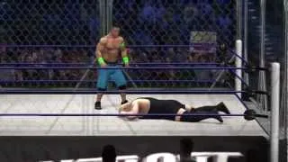 JOHN CENA VS. BIG SHOW - STEEL CAGE MATCH   WWE No Way Out 2012 PPV Sim