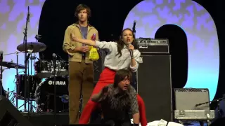 Miranda Sings Singing Where My Baes At at VidCon 2016 with Daddy Saddle Ride