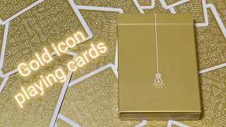 Daily deck review day 180 - Gold Icon playing cards By Riffle Shuffle