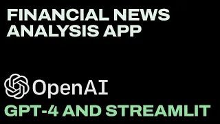 12. Financial Analyst App - GPT-4, Streamlit, and Llama-Index Tutorial