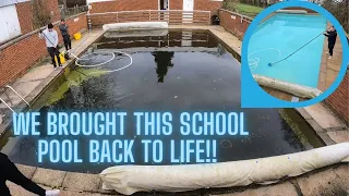 BRINGING THIS SCHOOL POOL BACK TO LIFE!!!