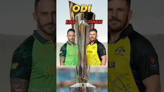 Faf Du Plessis VS Aaron Finch in ODI 💥 #shorts #youtubeshort #cricket