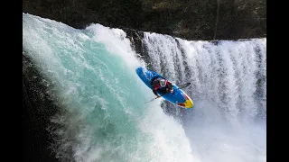 The first female to run a 100ft waterfall!The Wild Waters Trailer from Kendal Mountain Festival 2022