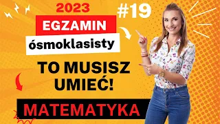 OSTATNIA POWTÓRKA do egzaminu!🤩 PEWNIAKI egzamin ósmoklasisty z matematyki 2023 ❤️ #19