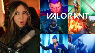 STREAMER REACTS to EVERY Valorant Cinematic!