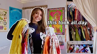 EXTREME CLOSET CLEAN OUT (going through all my clothes)