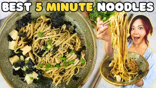 GOT 5 MINUTES? MAKE THESE NOODLES 🍜 (Korean Soy Sauce Noodles / Ganjang Bibim Guksu Recipe)