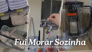 FUI MORAR SOZINHA| PRIMEIRAS COMPRAS PARA CASA NOVA | Comprinhas Para o Lar 😍 #kitnet #morarsozinha