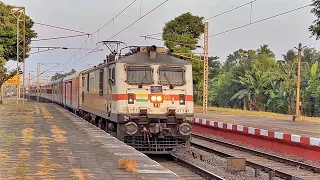 Furious 130Kmph Speed upgraded COROMANDEL+PURI SHATABDI+ HUMSAFAR attacks Deulti - Indian Railways