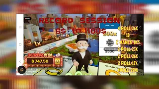 MONOPOLY LIVE, 6$ TO 1000$,  Big win, RECORD SESSION, Rain of BIG 4 ROLLS AND 2ROLLS,  Mega wheel