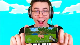 MÓJ PIERWSZY RAZ w MINECRAFT NA TELEFON!